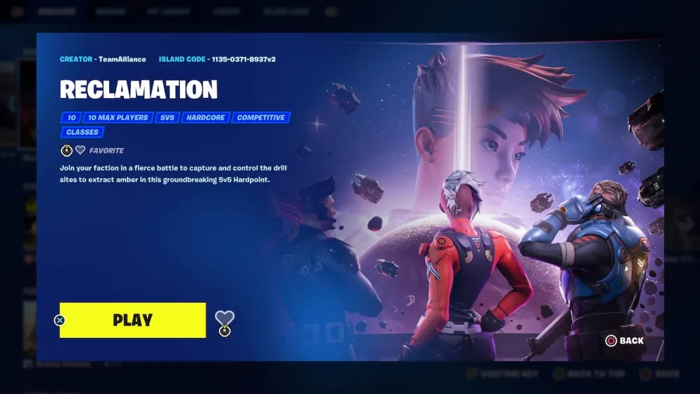 Reclamation Unreal Editor pour Fortnite (UEFN)