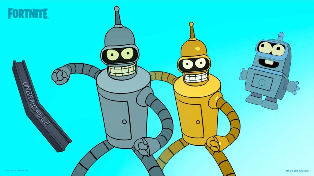 contenu du skin fortnite Bender lors de la collaboration Fortnite x Futurama