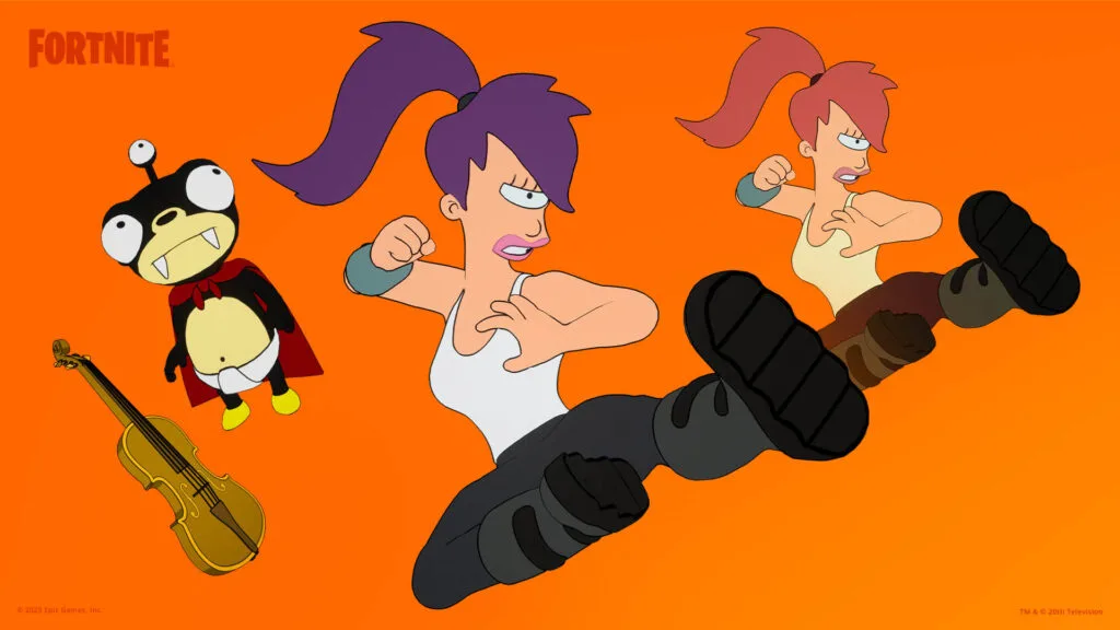 contenu du skin fortnite Leela lors de la collaboration Fortnite x Futurama