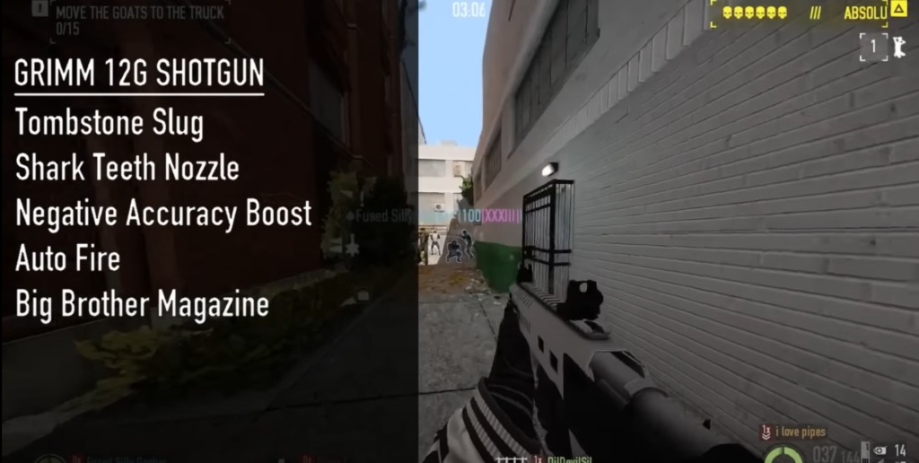 build payday 2 grimm 12g fusil à pompe