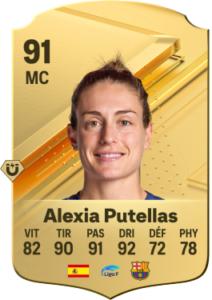 Photo de la carte de Putellas sur EA Sports FC 24