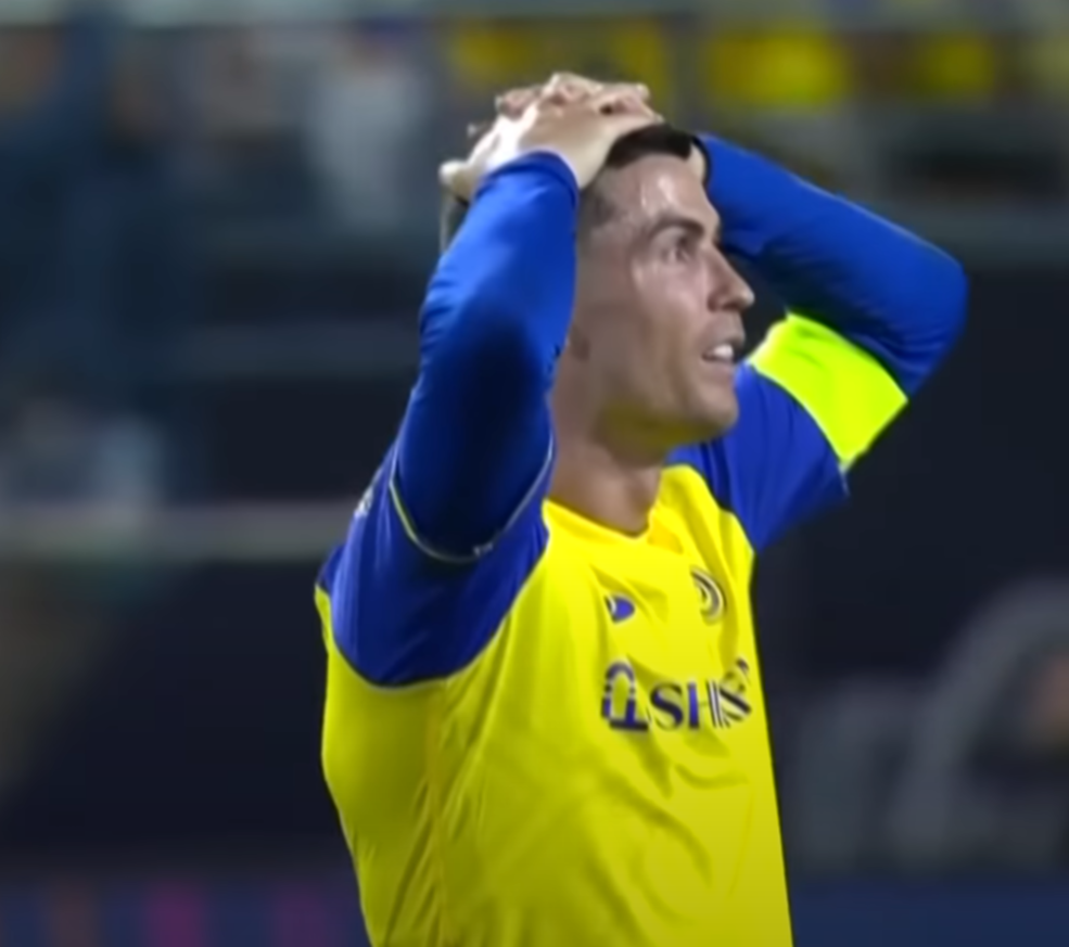 Photo de Cristiano Ronaldo déçu