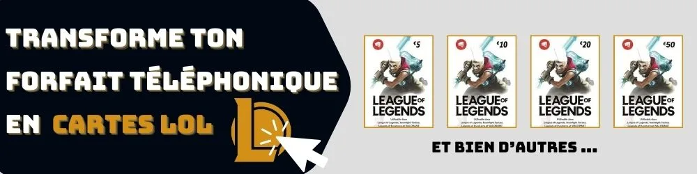 achetez des cartes cadeau pour League of Legends