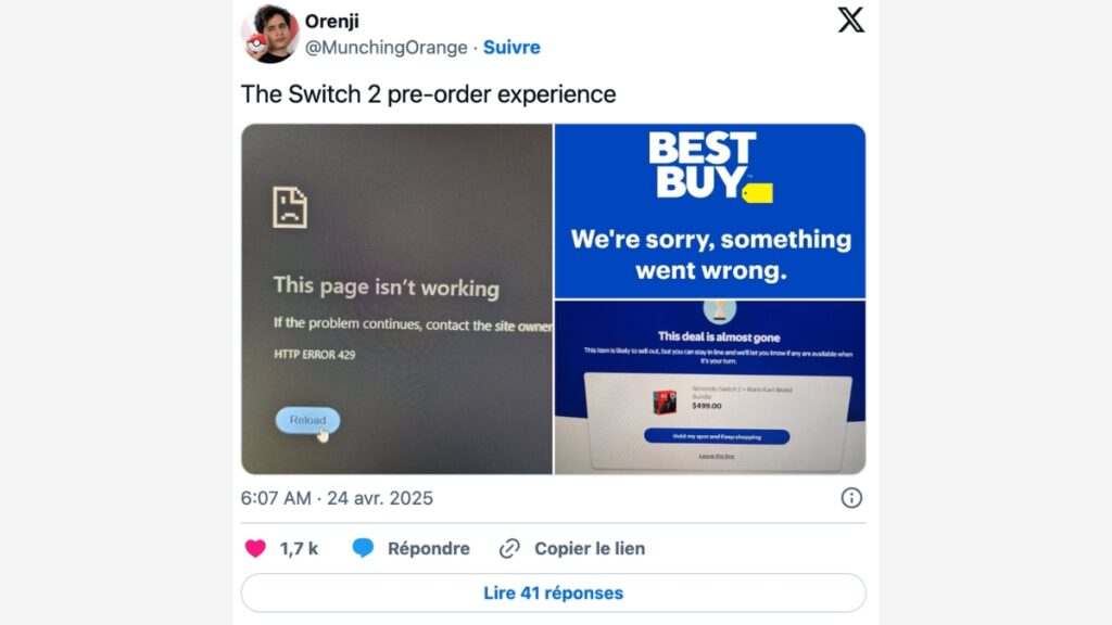 problème switch 2