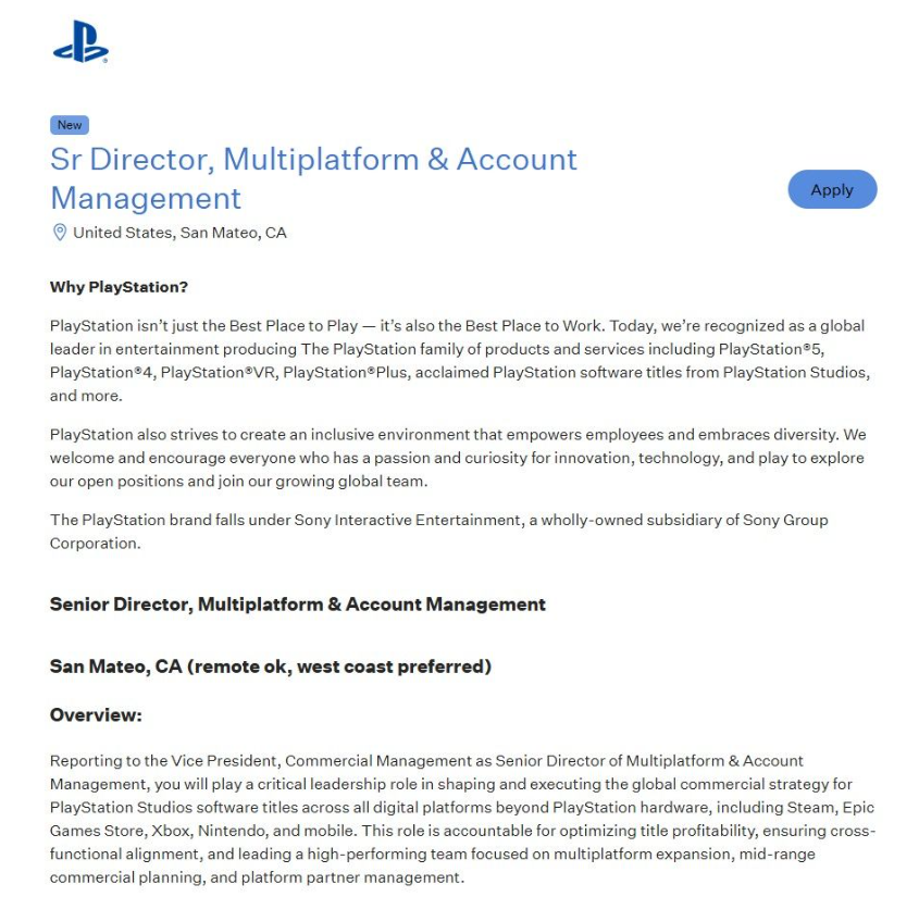 Recrutement Playstation