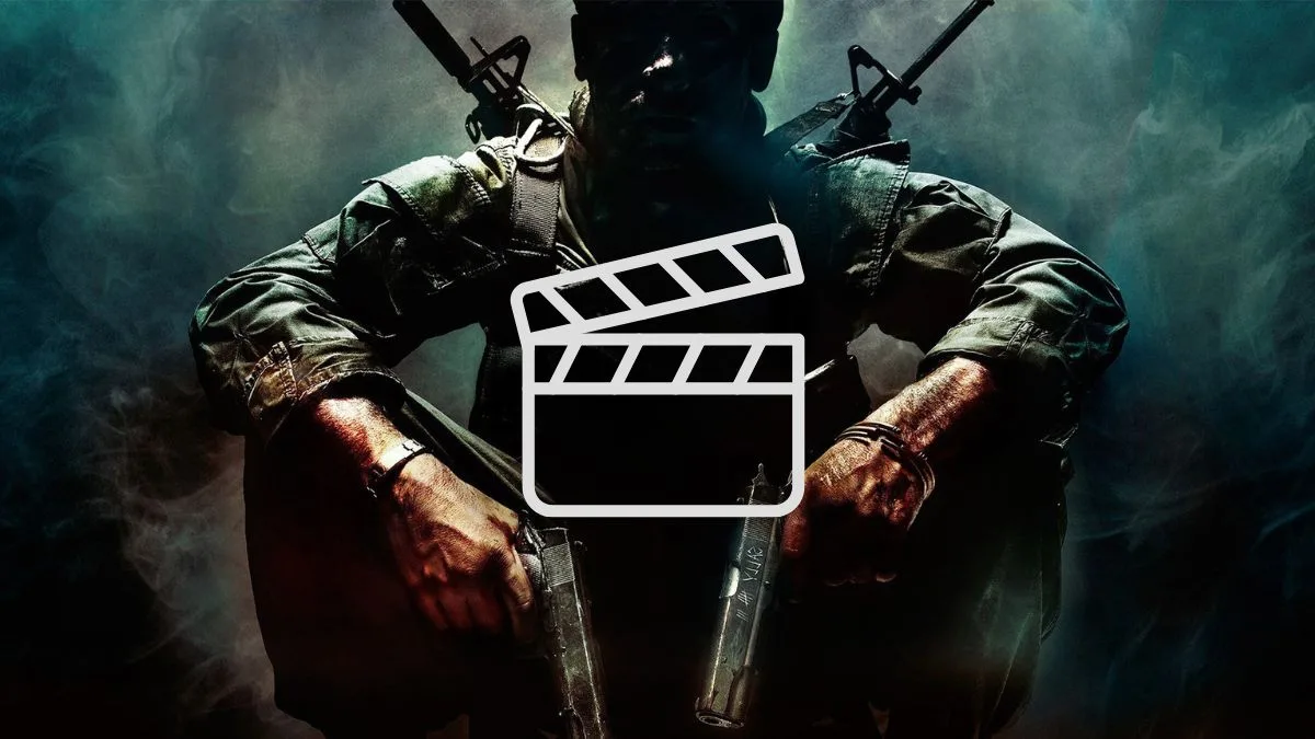 illustration de call of duty avec un clap de cinéma