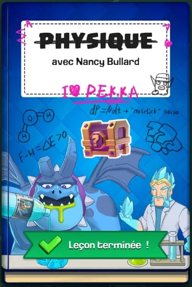 Leçon de physique de la Salle de Clash avec Nancy Bullard et le Héros sorcier de glace