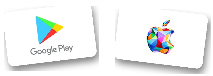 Carte Google Play et carte App Store à acheter avec son forfait mobile