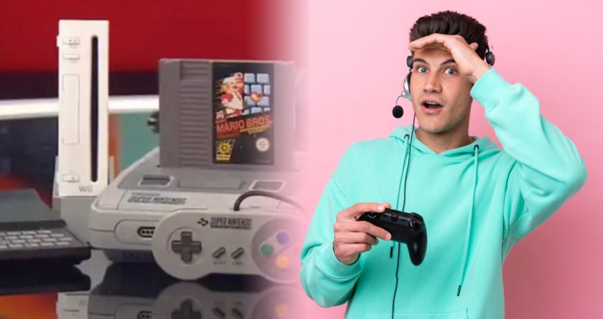 gamer choqué super nintendo